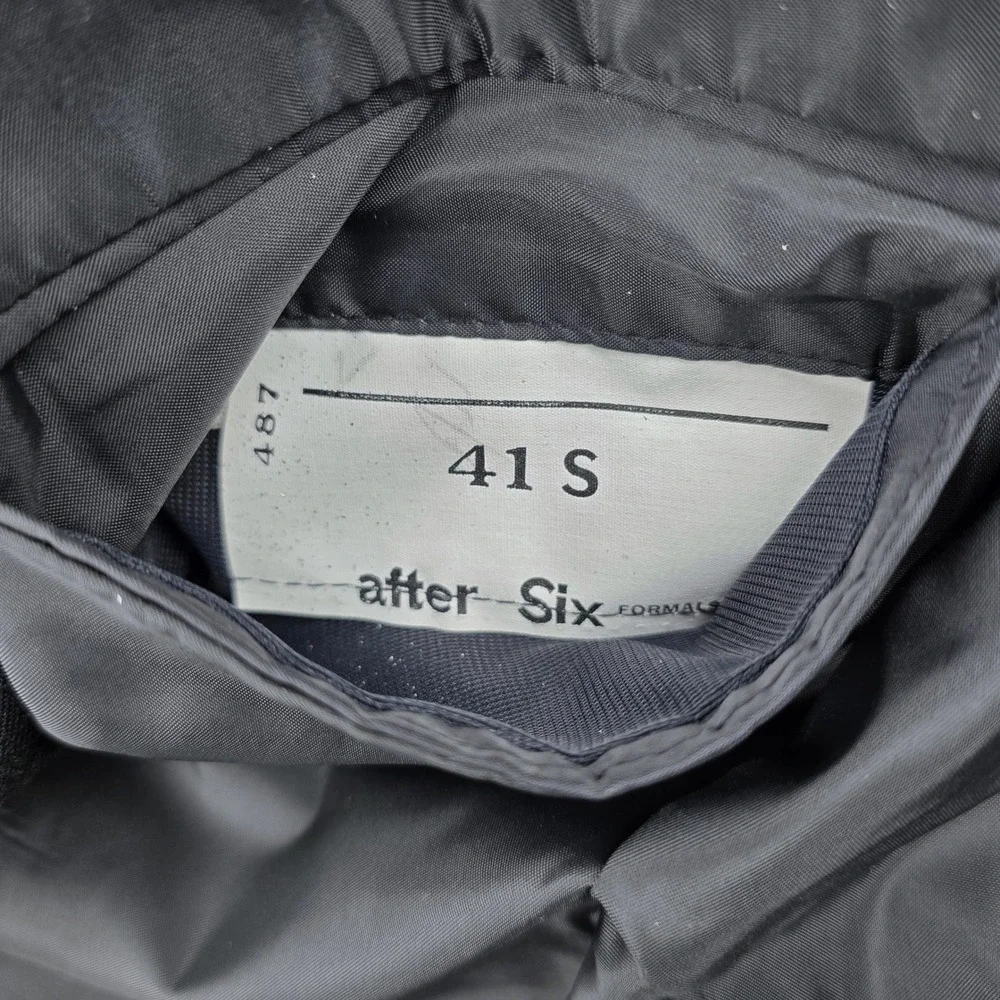 After Six Formals Tuxedo Jacket Mens Black Peak Lapel Single‎ Button 41S